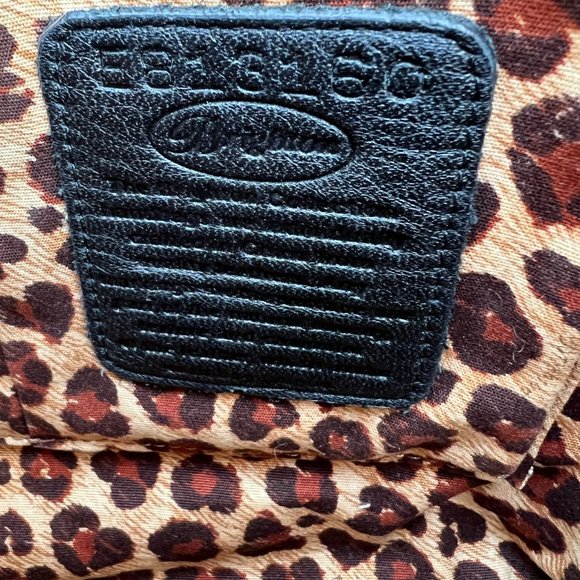 Brighton Cover Girl Bowler Fashionista Leopard Hair-on-Calf Leather Bag - Picture 3 of 10